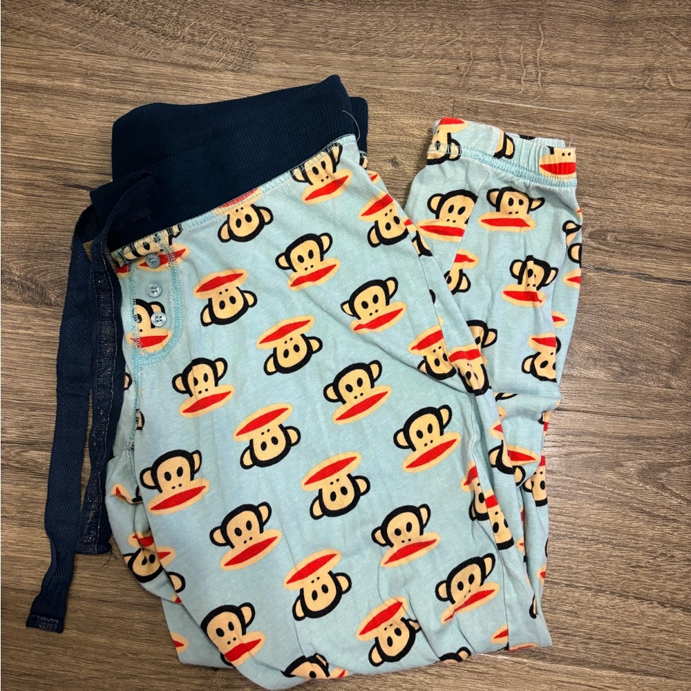Paul Frank Kids Pajama Bottoms - Blue with Monkey Design